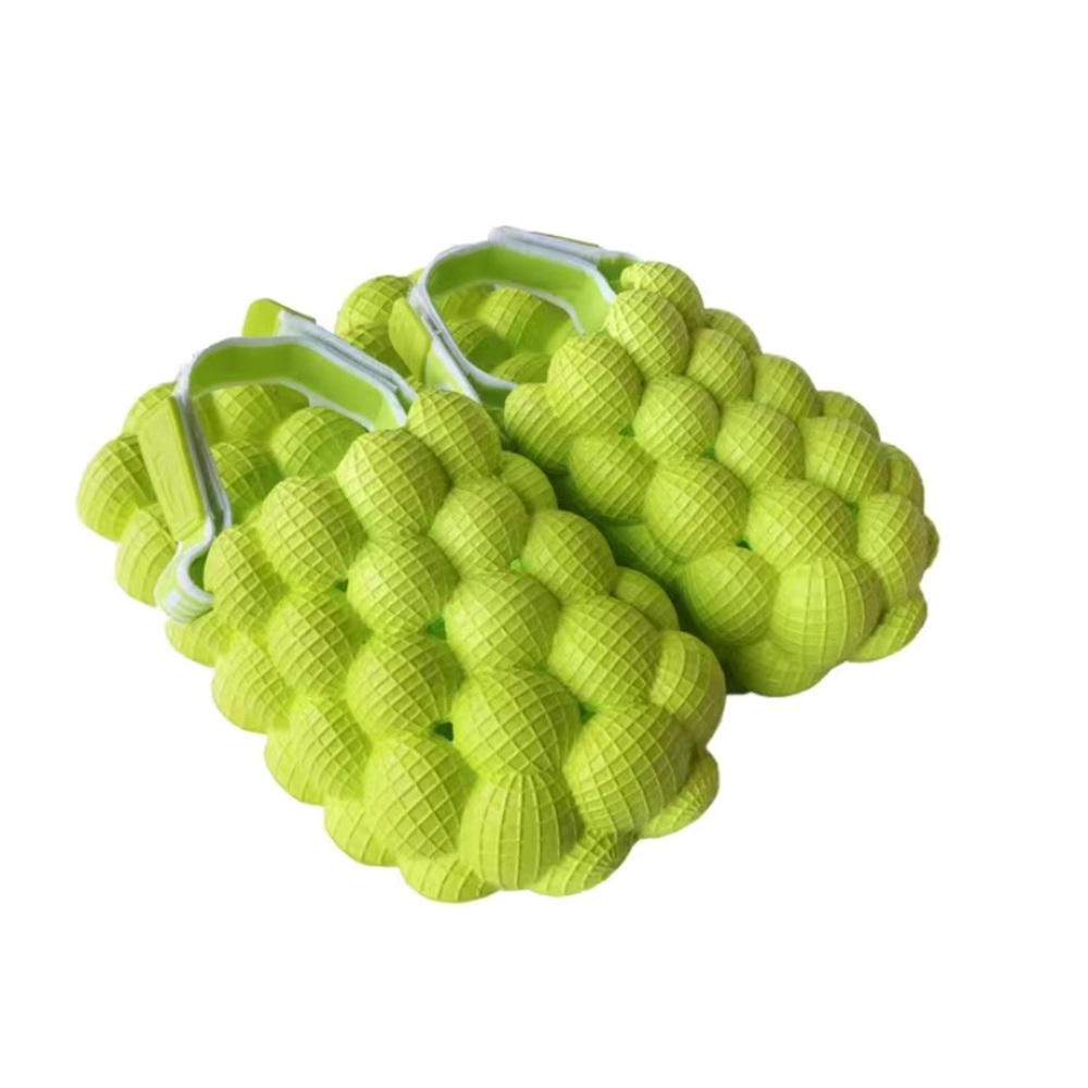Big kid neon green bubble slide